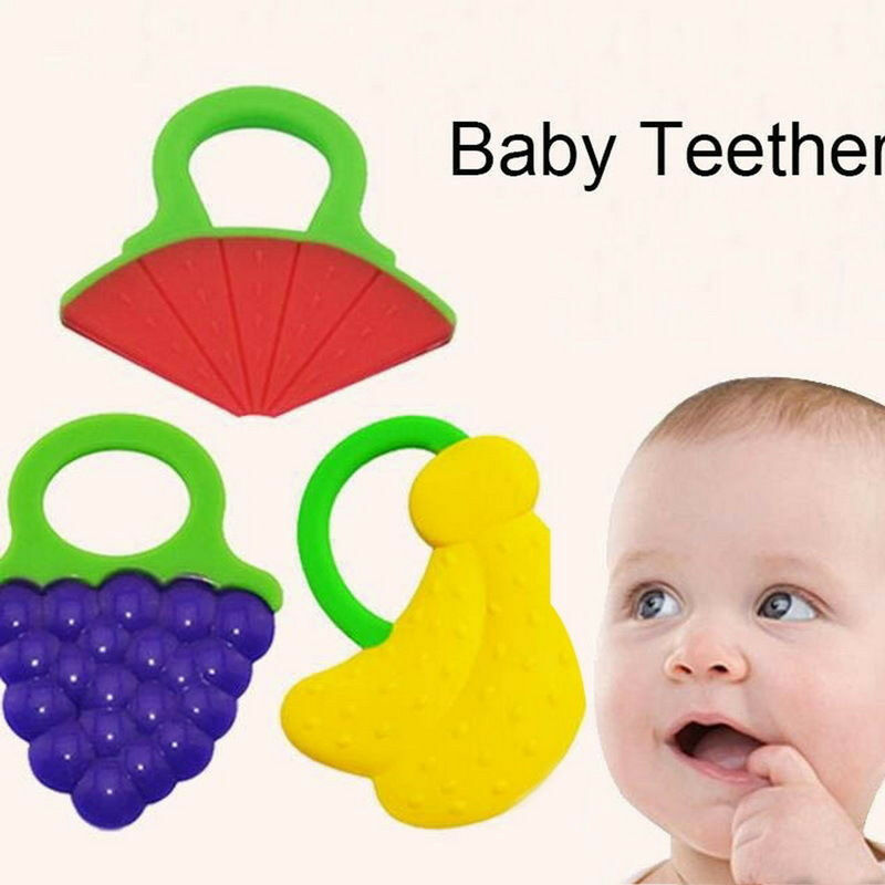 Brand New Creative Fruit Shape Toddler Baby Teether Training Chewable Silicon Toddler Toy Bendable Yummy Baby Silicone Teether
Brand New Creative Fruit Shape Toddler Baby Teether Training Chewable Silicon Toddler Toy Bendable Yummy Baby Silicone Teether
