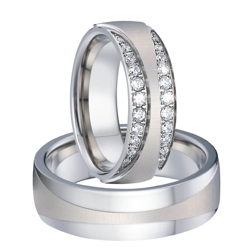 Classic Lover's Alliance Cubic Zirconia Couple Wedding Rings for men and women bride groom marriage finger ring never fade
Classic Lover's Alliance Cubic Zirconia Couple Wedding Rings for men and women bride groom marriage finger ring never fade