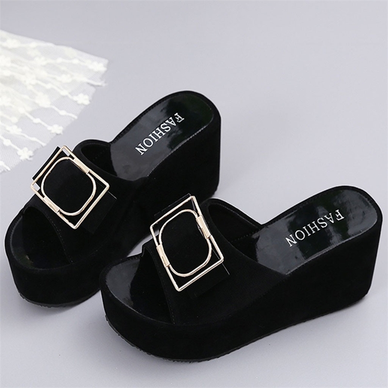 SAGACE Women Summer Open Toe Wedges Slippers Sexy High Quality Outside Summer Ladies Shoes Beach Walk Shoes Sandals Casual Shoes Y200620