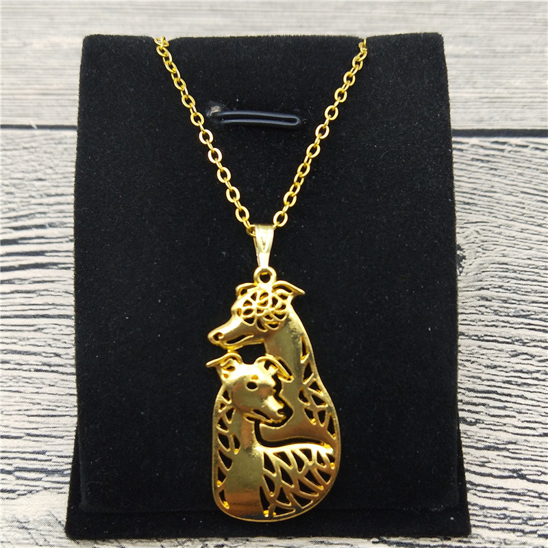 New Whippet Couple Necklace Trendy Style Whippet Couple Pendant Necklace Women Fashion Pet Dog Jewellery
New Whippet Couple Necklace Trendy Style Whippet Couple Pendant Necklace Women Fashion Pet Dog Jewellery