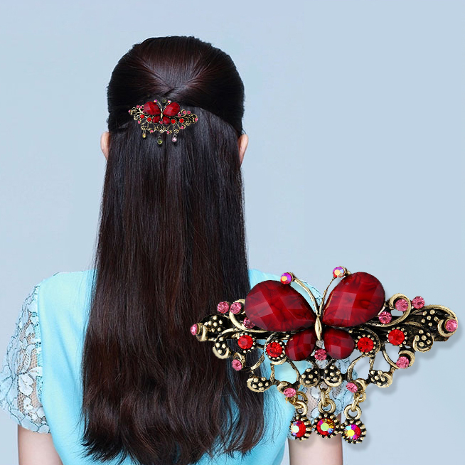 Morkopela Vintage Butterfly Barrettes Hair Clip Antique Bronze Charm Hair Jewelry For Women Rhinestone Pins Accessories
Morkopela Vintage Butterfly Barrettes Hair Clip Antique Bronze Charm Hair Jewelry For Women Rhinestone Pins Accessories