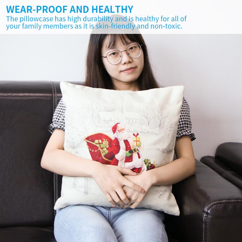 White Cushion Cover Cute Christmas Pillowcase Car Sofa Cushion Pillow Cover Christmas Tree Flower Gifts Home Living Room Bedroom Pillow Case
White Cushion Cover Cute Christmas Pillowcase Car Sofa Cushion Pillow Cover Christmas Tree Flower Gifts Home Living Room Bedroom Pillow Case