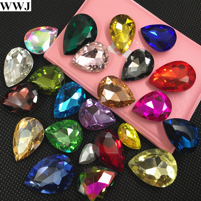All Sizes Colors crystal teardrop fancy stone pointed back Droplet Jewelry beads glass 7x10,10x14~30x40mm no holes colorful drop
All Sizes Colors crystal teardrop fancy stone pointed back Droplet Jewelry beads glass 7x10,10x14~30x40mm no holes colorful drop