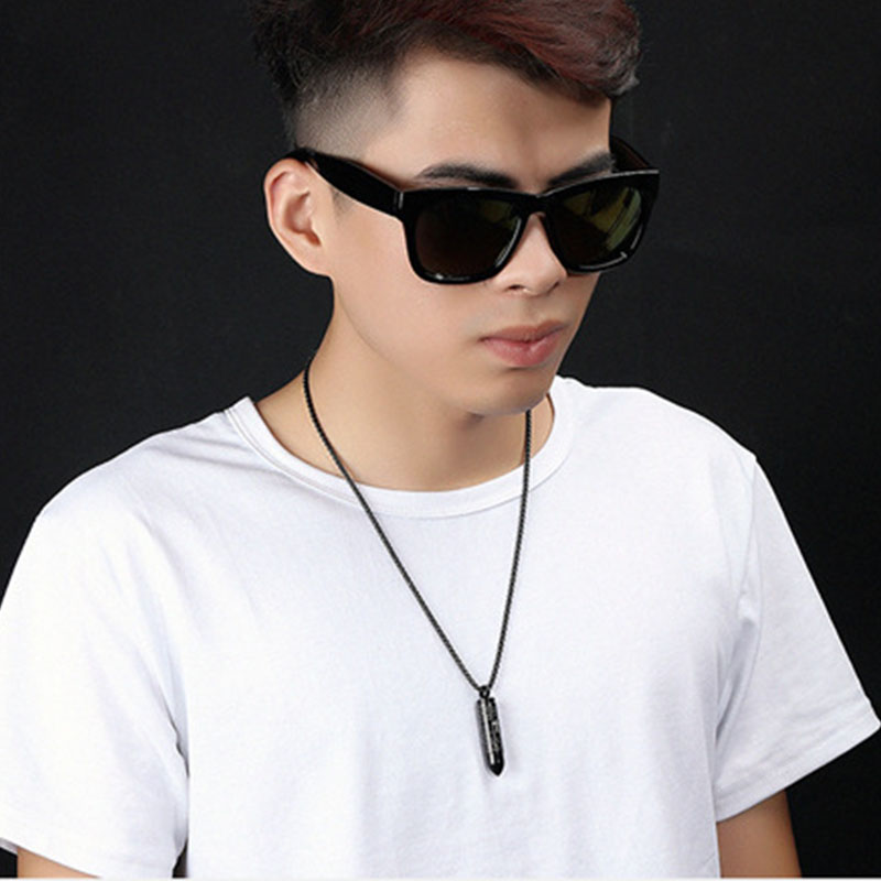 black necklace men Cross necklace Scripture pendant stainless steel statement chain necklaces hip hop jewelry on the neck
black necklace men Cross necklace Scripture pendant stainless steel statement chain necklaces hip hop jewelry on the neck