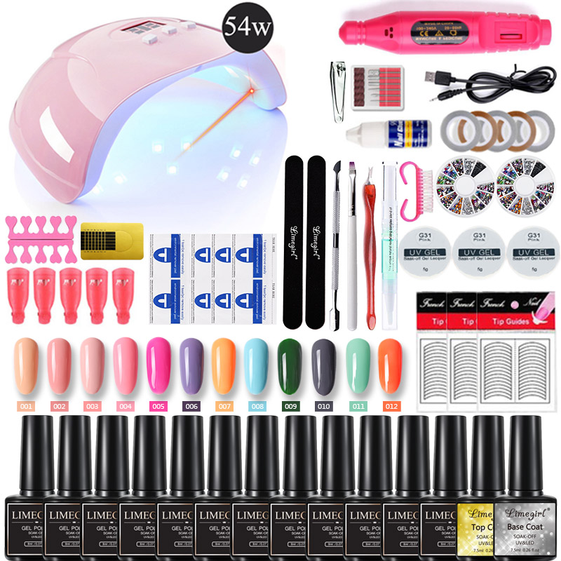 Nail Polish Set UV LED Lamp With 18/12/10 pcs Gel Nail Polish Set Soak Off Manicure Tools electric Drill For Tools
Nail Polish Set UV LED Lamp With 18/12/10 pcs Gel Nail Polish Set Soak Off Manicure Tools electric Drill For Tools