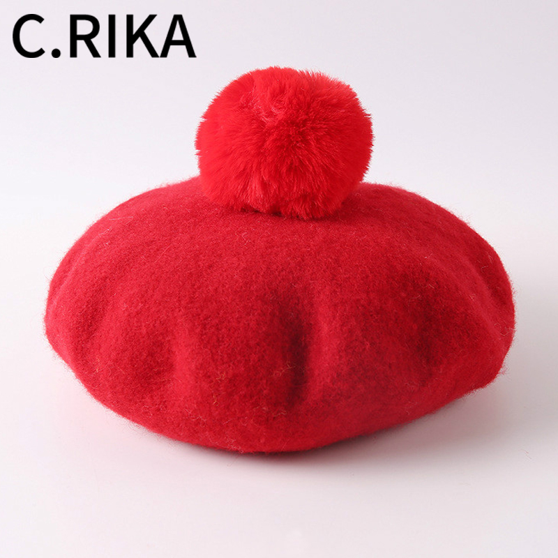 Autumn Winter Women Pompoms Beret Hat Solid Vintage Octagonal Cap Lady Girls Wool Painter Hats Kids Child Berets French Hat, Black
Autumn Winter Women Pompoms Beret Hat Solid Vintage Octagonal Cap Lady Girls Wool Painter Hats Kids Child Berets French Hat, Black