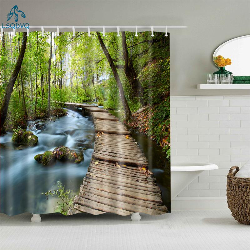 Waterproof Polyester fabric 3D Bath curtain forest for Bathroom curtain Green Plant beach Shower Long 180*200cm
Waterproof Polyester fabric 3D Bath curtain forest for Bathroom curtain Green Plant beach Shower Long 180*200cm