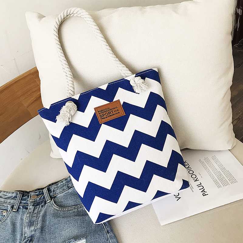 2020 New Fashion Women Handbags Shoulder Bags Canvas Big High Quality Women Bags Beach Tote Wavy stripes Handbags Summer, Black-two
2020 New Fashion Women Handbags Shoulder Bags Canvas Big High Quality Women Bags Beach Tote Wavy stripes Handbags Summer, Black-two