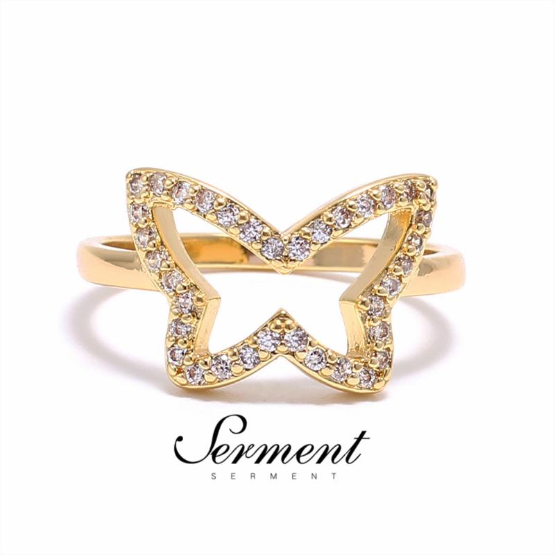 SERMENT New design Fashion Jewelry Zircon Butterfly Rings luxury Ring for Women Princess Party Golded Accessories Birthday Gifts
SERMENT New design Fashion Jewelry Zircon Butterfly Rings luxury Ring for Women Princess Party Golded Accessories Birthday Gifts