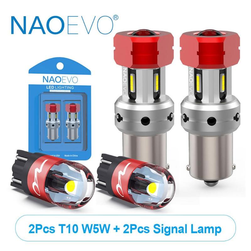 NAOEVO P21W 1156 T10 W5W LED 2000Lm BA15S 7506 For E60 525i 530i Brake Light Blub 5W5 912 4SMD CSP Chips Top Len WY5W Dome Lamp, As pic
NAOEVO P21W 1156 T10 W5W LED 2000Lm BA15S 7506 For E60 525i 530i Brake Light Blub 5W5 912 4SMD CSP Chips Top Len WY5W Dome Lamp, As pic