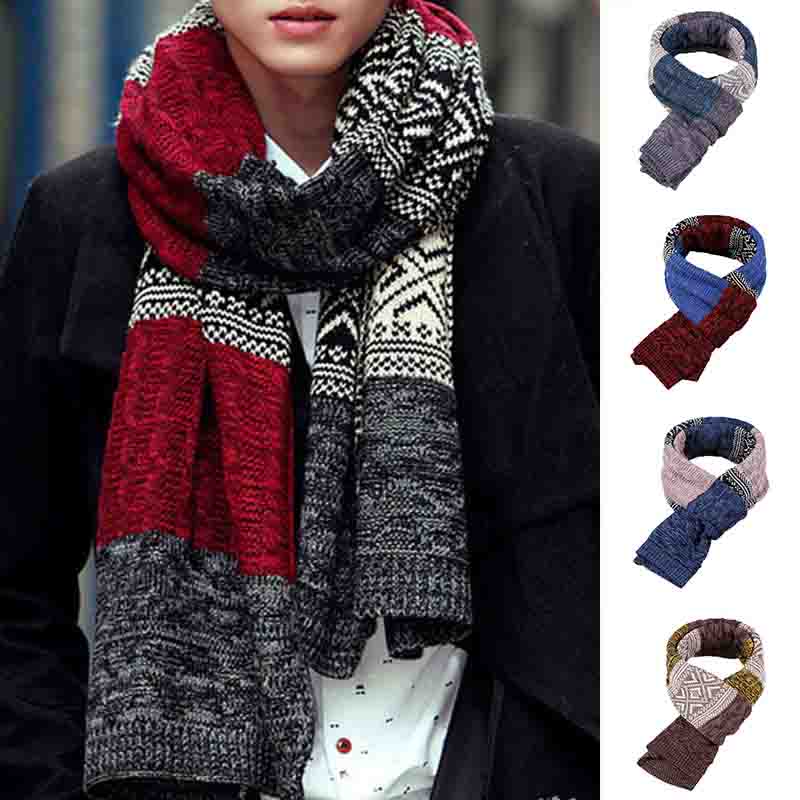 2020 Unisex Winter Scarf Wool Knitted Cashmere Scarves Thick Warm Couple Fashion Casual Shawls Wrap Twist Patchwork Long Scarf
2020 Unisex Winter Scarf Wool Knitted Cashmere Scarves Thick Warm Couple Fashion Casual Shawls Wrap Twist Patchwork Long Scarf