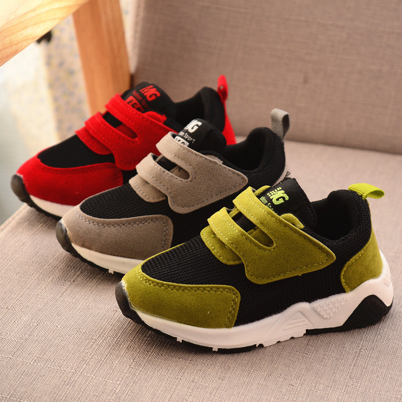 2020 Sports Shoes for Girls Boys Sneakers Kids Shoes Antislip Soft Bottom Baby Sneaker Casual Flat Sneakers Children Size 21-30