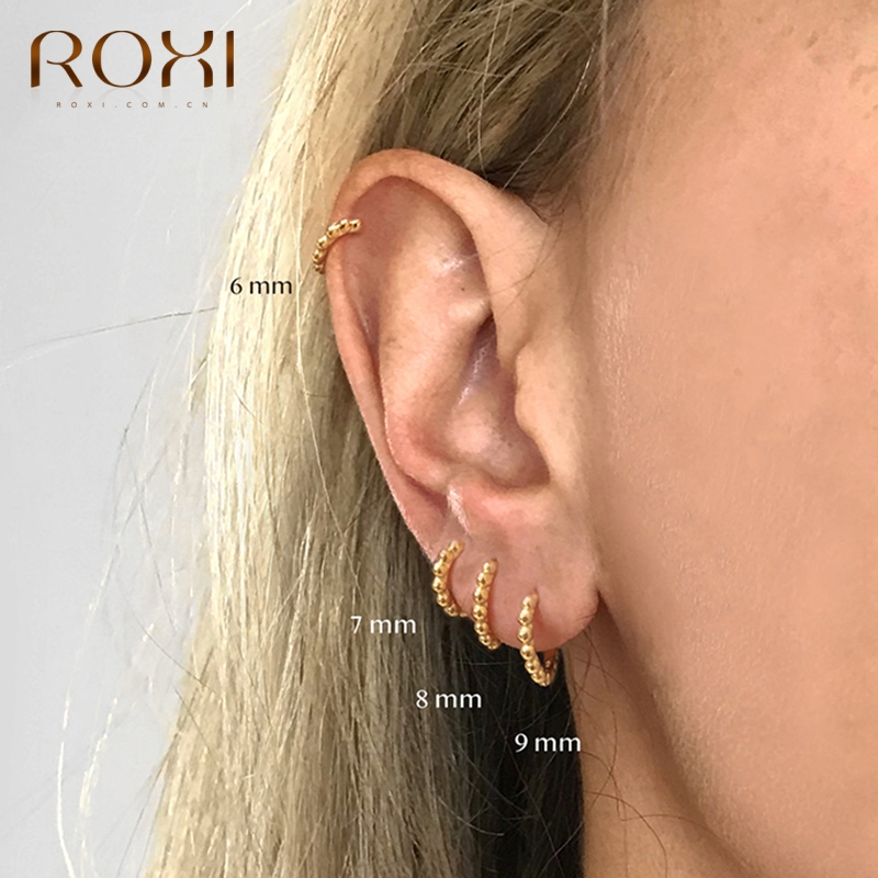 ROXI Mini Round Beads Small Hoop Earrings for Women Men Weddind Earrings Unusual 925 Sterling Silver Fine Jewelry Pendientes
ROXI Mini Round Beads Small Hoop Earrings for Women Men Weddind Earrings Unusual 925 Sterling Silver Fine Jewelry Pendientes