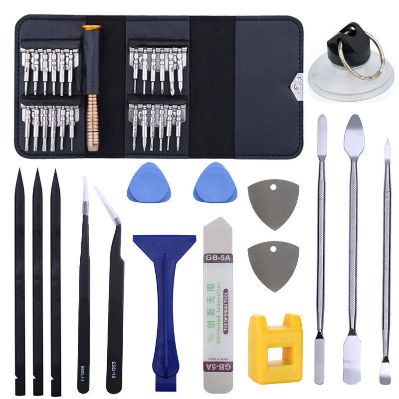 41 in 1 Repair Tools Kit Phone LCD Screen Opening Tools Metal Pry Spudger Set for Mobile Phone Tablet Laptop PC
41 in 1 Repair Tools Kit Phone LCD Screen Opening Tools Metal Pry Spudger Set for Mobile Phone Tablet Laptop PC