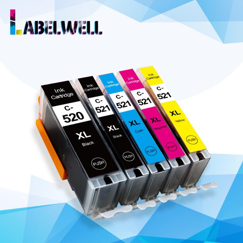 Labelwell Ink Cartridges PGI 520 CLI 521 Replace for Canon PIXMA iP3600 4600 4700 MP 540 550 560 620 630 640 MX860 Printer 520 
Labelwell Ink Cartridges PGI 520 CLI 521 Replace for Canon PIXMA iP3600 4600 4700 MP 540 550 560 620 630 640 MX860 Printer 520