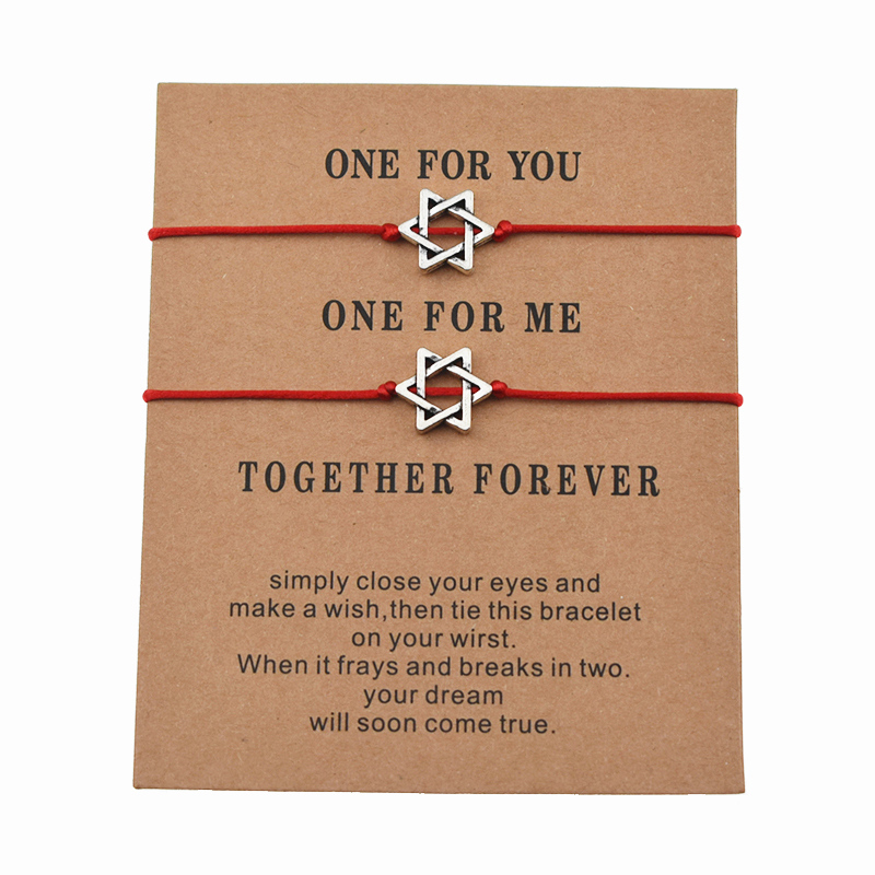 2pcs/set New Trendy Magen Star Of David Charm Red String Bracelets for Couple Lover Women Men Jewish Star Wish Jewelry Gifts
2pcs/set New Trendy Magen Star Of David Charm Red String Bracelets for Couple Lover Women Men Jewish Star Wish Jewelry Gifts