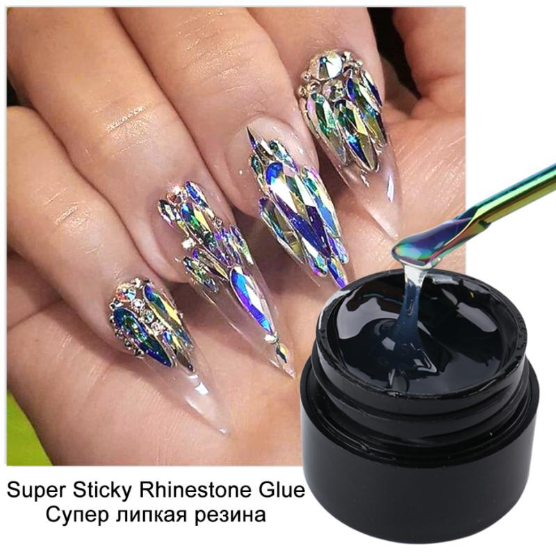Nail Art Kits Rhinestone Glue Kit Super Sticky Decoration Gem Adhesive UV Gel For Jewels Beads Manicure Polish LA1826