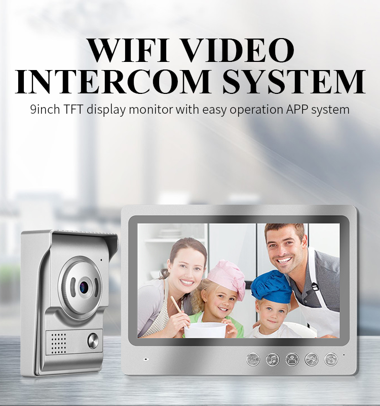 SmartYIBA 9"WIFI Video Intercom For Smart Home APP Remote Unlock Video Talk IR Cut Doorbell Auto Snapshot Record Door Phone
SmartYIBA 9"WIFI Video Intercom For Smart Home APP Remote Unlock Video Talk IR Cut Doorbell Auto Snapshot Record Door Phone