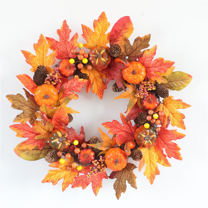 Thanksgiving Autumn Wreath Window Restaurant Door Decoration Fall Wreath Pendant Artificial Christmas Fall, Milky white
Thanksgiving Autumn Wreath Window Restaurant Door Decoration Fall Wreath Pendant Artificial Christmas Fall, Milky white