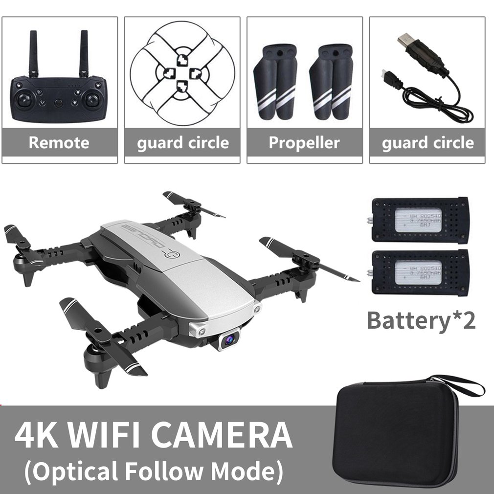 LANSENXI-NVO Foldable 2.4GHz WiFi FPV Drone 4K Camera RC Drone Real-time Transmission Aircraft Toy with 2 Battery
LANSENXI-NVO Foldable 2.4GHz WiFi FPV Drone 4K Camera RC Drone Real-time Transmission Aircraft Toy with 2 Battery