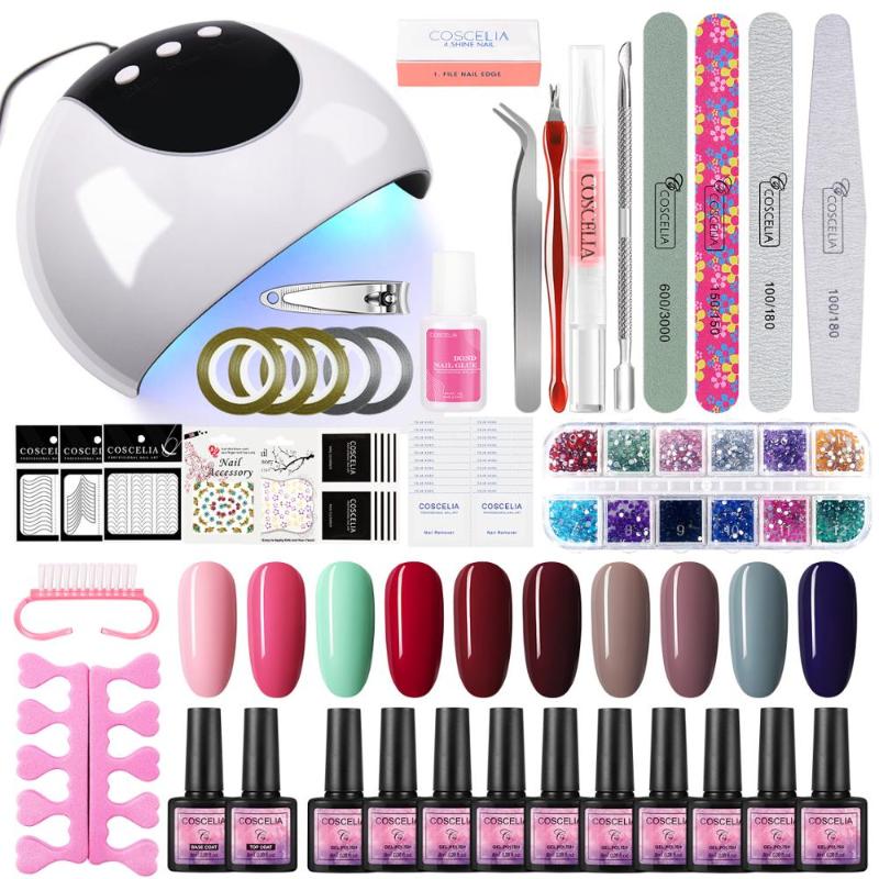 Ship From US COSCELIA Manicure Kit Nail Gel Polish Set 24W Nail Lamp Dryer Art Tools Soak Off Varnish All For Manicure
Ship From US COSCELIA Manicure Kit Nail Gel Polish Set 24W Nail Lamp Dryer Art Tools Soak Off Varnish All For Manicure