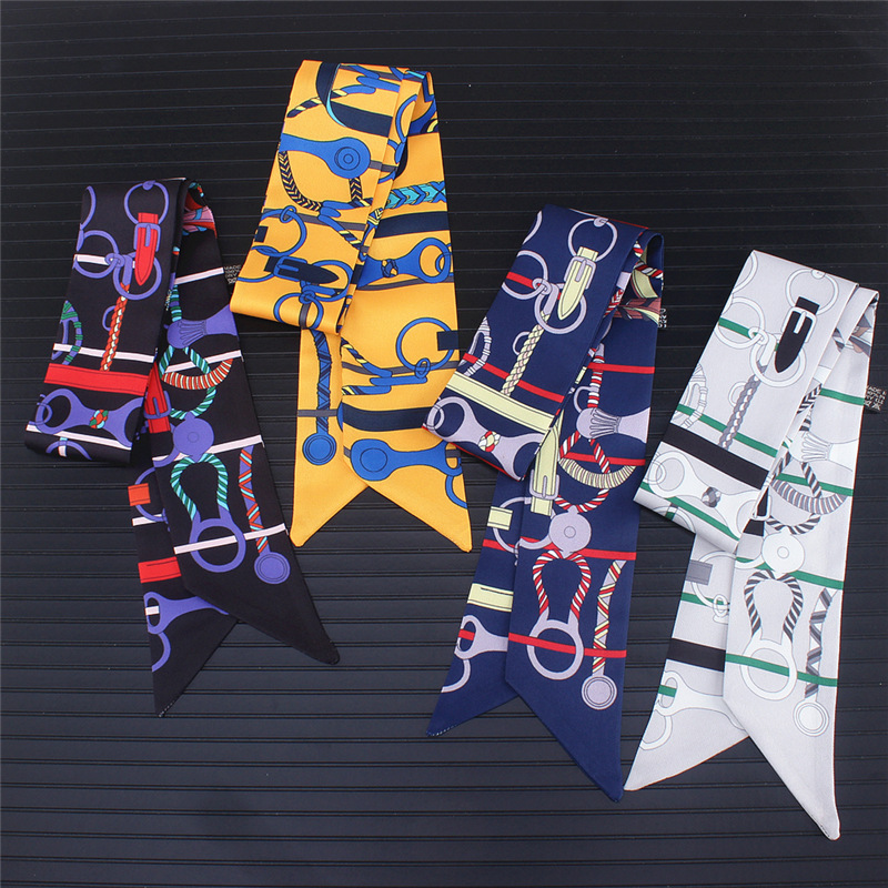 silk scarves women 2020 new fashion chain print long skinny scarfs lady handle bad ribbon office neckerchief wraps
silk scarves women 2020 new fashion chain print long skinny scarfs lady handle bad ribbon office neckerchief wraps