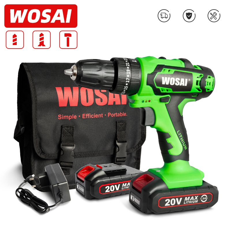 WOSAI QY Series 20V Electric Screwdriver Cordless Drill Impact Drill Power Driver Impact Hand Tools Lithium-Ion Battery 10mm
WOSAI QY Series 20V Electric Screwdriver Cordless Drill Impact Drill Power Driver Impact Hand Tools Lithium-Ion Battery 10mm