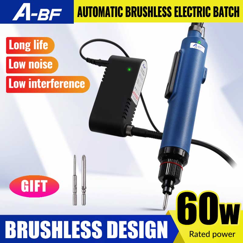 A-BF Brushless Electric Screwdriver Adjustable Automatic Electric Batch 60W Industrial Grade in-line Torque Power Tool 110V 220V
A-BF Brushless Electric Screwdriver Adjustable Automatic Electric Batch 60W Industrial Grade in-line Torque Power Tool 110V 220V