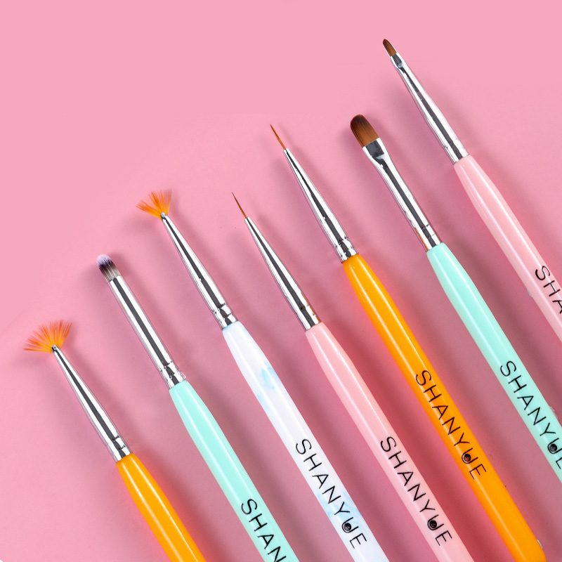 6 pcs/set Nail Art UV Gel Brush Set Pen UV Gel Nail Art Builder Flat Crystal Painting Drawing Carving Pen Multi-function Pens
6 pcs/set Nail Art UV Gel Brush Set Pen UV Gel Nail Art Builder Flat Crystal Painting Drawing Carving Pen Multi-function Pens