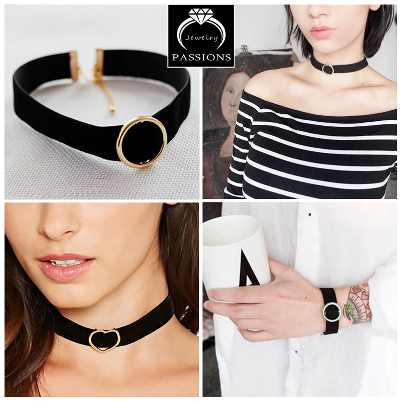 Fashion Rock Fine Jewelry Choker Necklace Loveheart Round Short Choker Ribbon Necklace For Women&Girl
Fashion Rock Fine Jewelry Choker Necklace Loveheart Round Short Choker Ribbon Necklace For Women&Girl