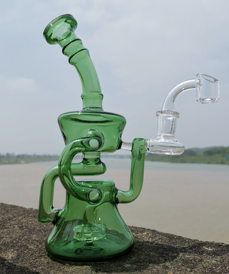 shashop Recycler Bong Vortex Water Pipe Glass Pipes Cyclone Oil Rigs Heady Dab Rig With Quartz Banger or bowl
shashop Recycler Bong Vortex Water Pipe Glass Pipes Cyclone Oil Rigs Heady Dab Rig With Quartz Banger or bowl