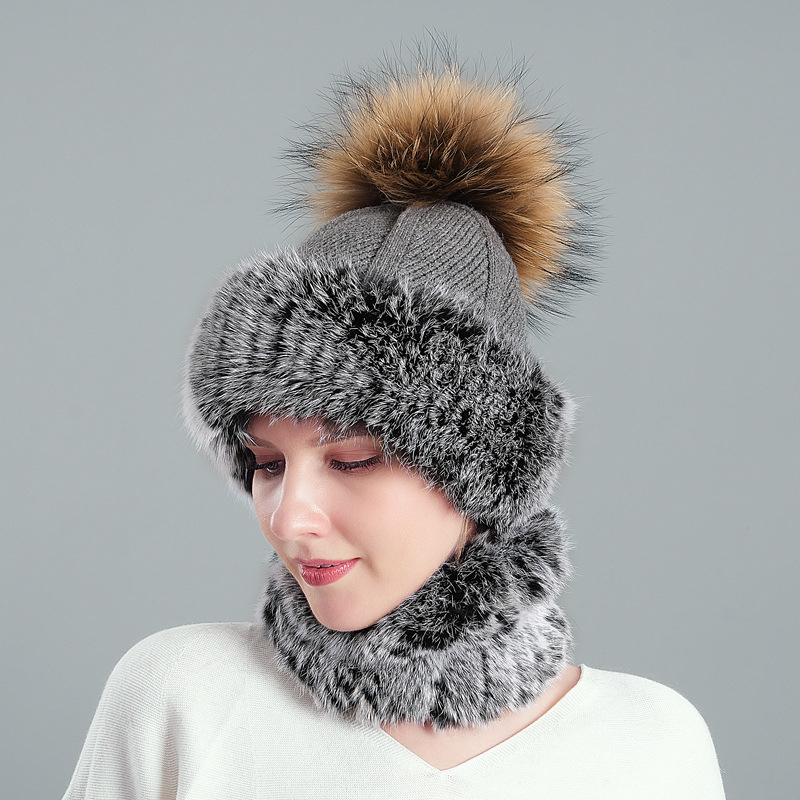 HT3272 Women Winter Hat Scarf Set Thick Warm Real Fur Beanie Hat and Scarf Ladies Fur Pompom Skullies Beanies Winter Accessories
HT3272 Women Winter Hat Scarf Set Thick Warm Real Fur Beanie Hat and Scarf Ladies Fur Pompom Skullies Beanies Winter Accessories