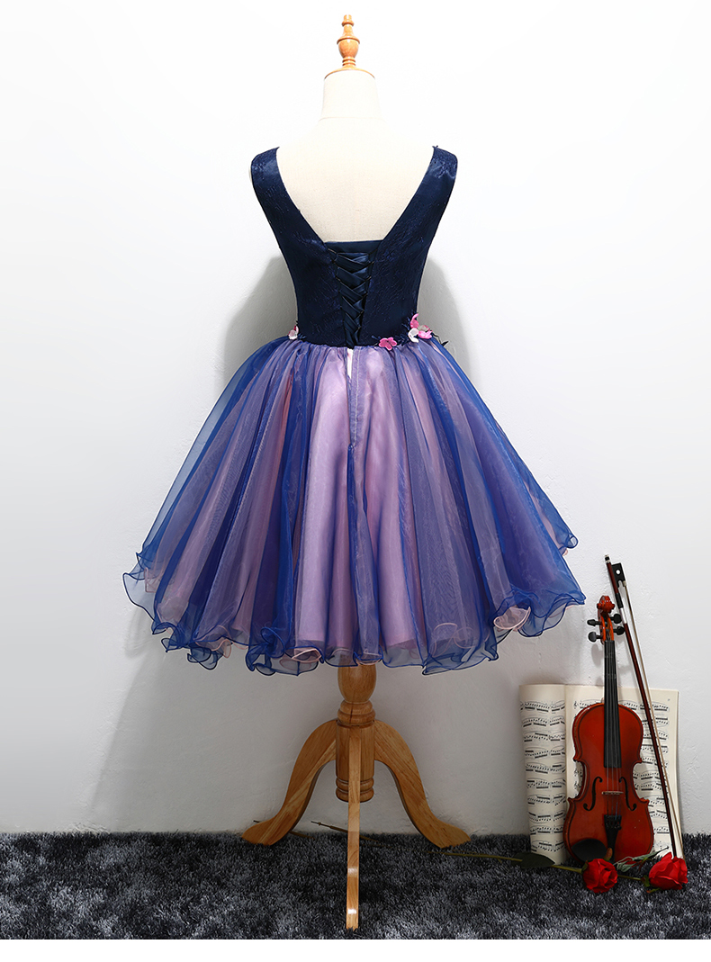 Party Prom Formal Dress V-neck Sleeveless Classic Flower Appliques Noble Ball Gown Sweet Quinceanera Dresses