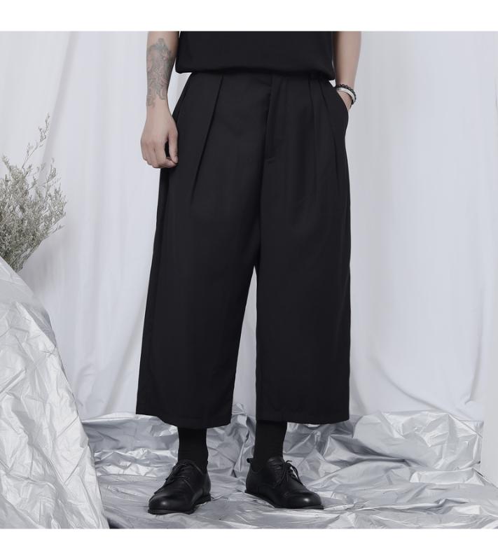 Original new casual pants men' loose straight-leg pants Yamamoto dark suit fall wide-leg men' cropped, Black
Original new casual pants men' loose straight-leg pants Yamamoto dark suit fall wide-leg men' cropped, Black