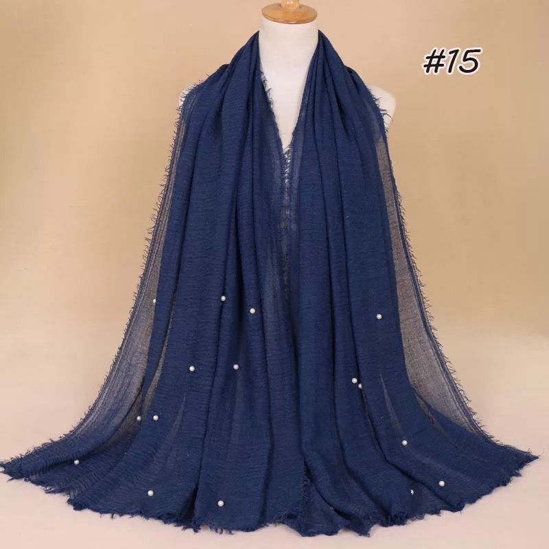 Scarves Women Muslim Crinkle Solid Color 190*100CM Black Grey Hijab Scarf Female Soft Cotton Headscarf Islam Shawls And Wraps
Scarves Women Muslim Crinkle Solid Color 190*100CM Black Grey Hijab Scarf Female Soft Cotton Headscarf Islam Shawls And Wraps