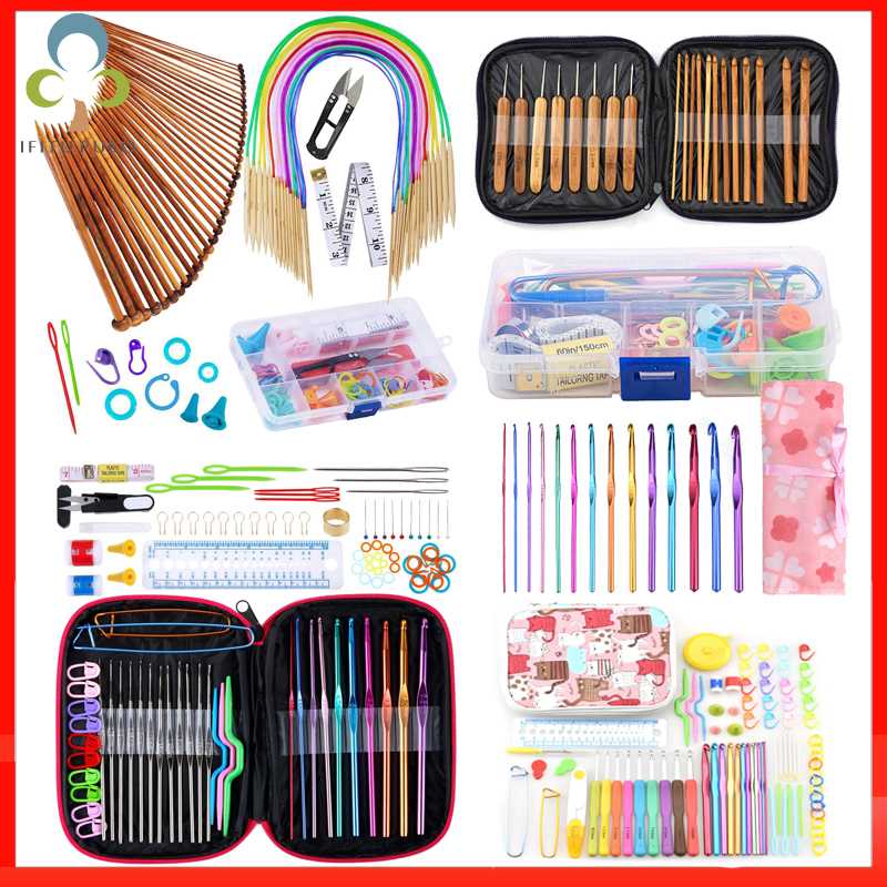 Crochet Hooks Set With Case 14 Styles Knitting Needles Kit DIY Arts Craft Scissors Stitch Markers Sewing Tools ZXH 
Crochet Hooks Set With Case 14 Styles Knitting Needles Kit DIY Arts Craft Scissors Stitch Markers Sewing Tools ZXH