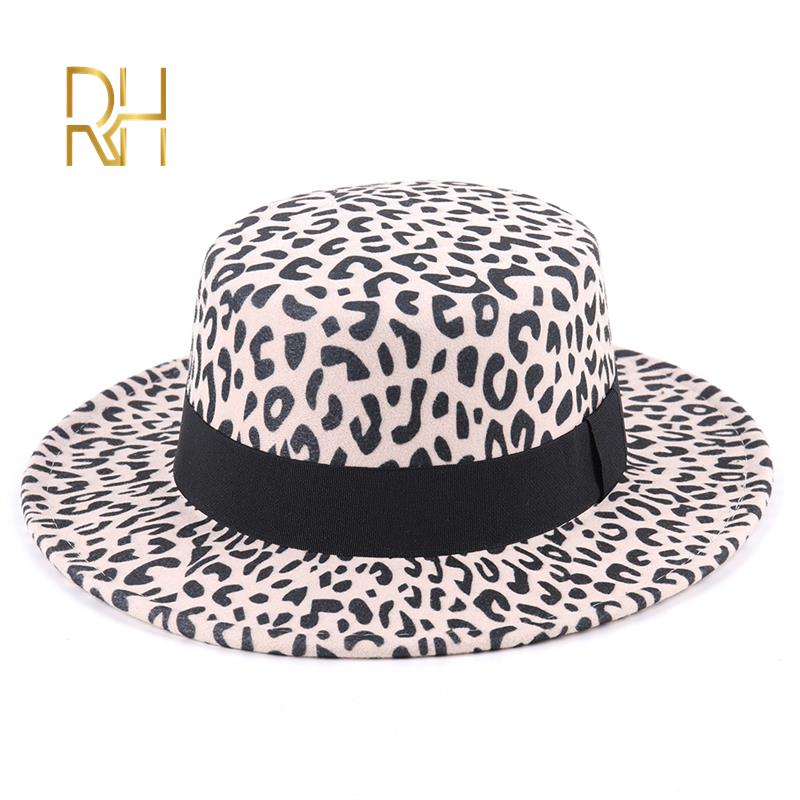 New Fashion Wool Felt Flat Top Hat For Women men Wide Brim Leopard Print Chapeu de Feltro Bowler Fedora Hat RH, Green
New Fashion Wool Felt Flat Top Hat For Women men Wide Brim Leopard Print Chapeu de Feltro Bowler Fedora Hat RH, Green