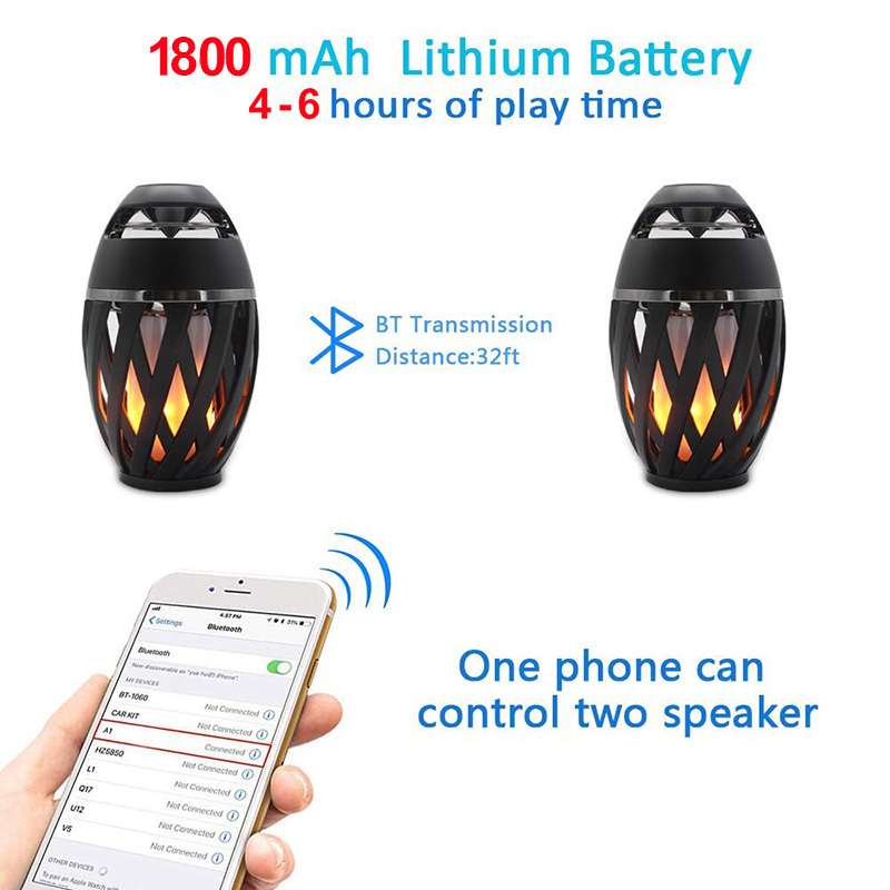 Bluetooth Wireless Speaker,LED Flame Light Speaker,Portable Loudspeaker Outdoor Player with LED Flame Torch Light Flicker Light
Bluetooth Wireless Speaker,LED Flame Light Speaker,Portable Loudspeaker Outdoor Player with LED Flame Torch Light Flicker Light