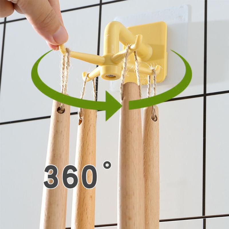 360 Degree Rotating Bath Storage Hook Waterproof Easy Install Wall Mounted Practical Multifunction Self Adhesive Home Organizer
360 Degree Rotating Bath Storage Hook Waterproof Easy Install Wall Mounted Practical Multifunction Self Adhesive Home Organizer