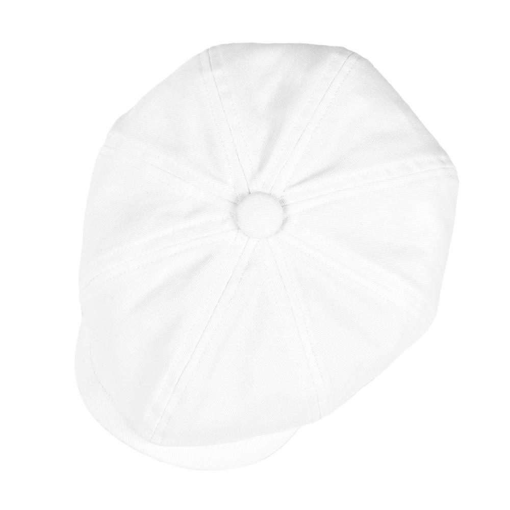 BOTVELA White Twill Cotton Newsboy Cap for Men Women Classic Cabbies Driver Apple Caps Gatsby Flat Hat Baker Boy Headpiece 003 T200911