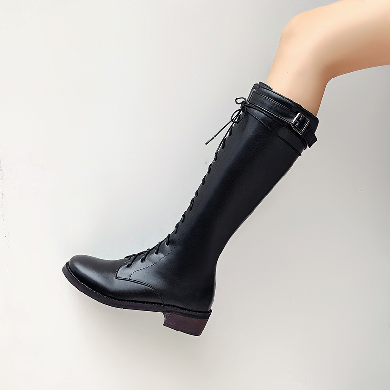 Black brown Boots Women Winter Knee High Boots for Women Fashion lace up Faux Leather Warm Woman Long Shoes woman
Black brown Boots Women Winter Knee High Boots for Women Fashion lace up Faux Leather Warm Woman Long Shoes woman