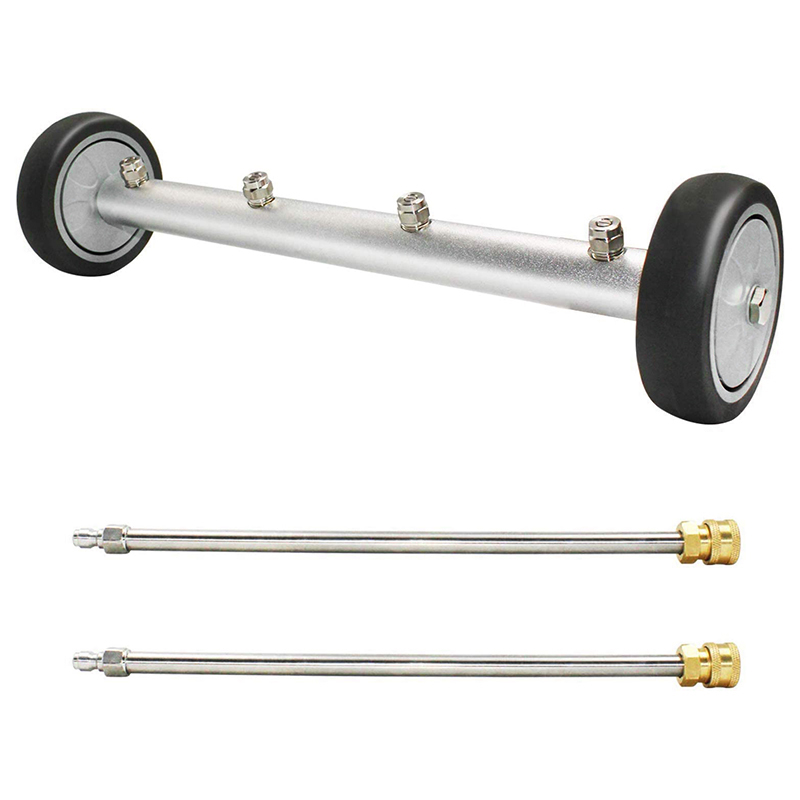 Pressure Washer Undercarriage Cleaner - 16 Inch Water Broom, 2In1 Power Washer Attachments, 4000 PSI
Pressure Washer Undercarriage Cleaner - 16 Inch Water Broom, 2In1 Power Washer Attachments, 4000 PSI