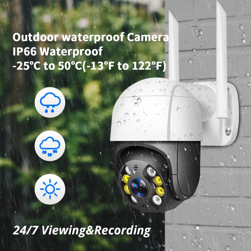1080P Outdoor PTZ Wifi IP Camera H.265 2MP Wireless Home Security Surveillance Audio Camera Support ONVIF Waterproof CCTV
1080P Outdoor PTZ Wifi IP Camera H.265 2MP Wireless Home Security Surveillance Audio Camera Support ONVIF Waterproof CCTV