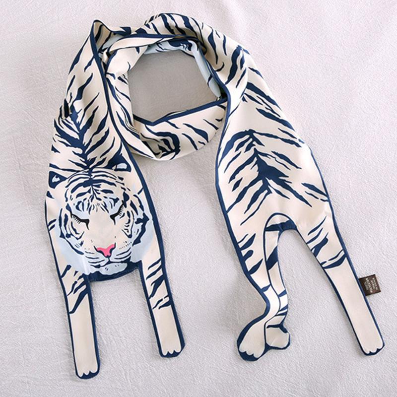 Design Scarf Bag Silk Unique Collocation RFID Blocking Animal Thin