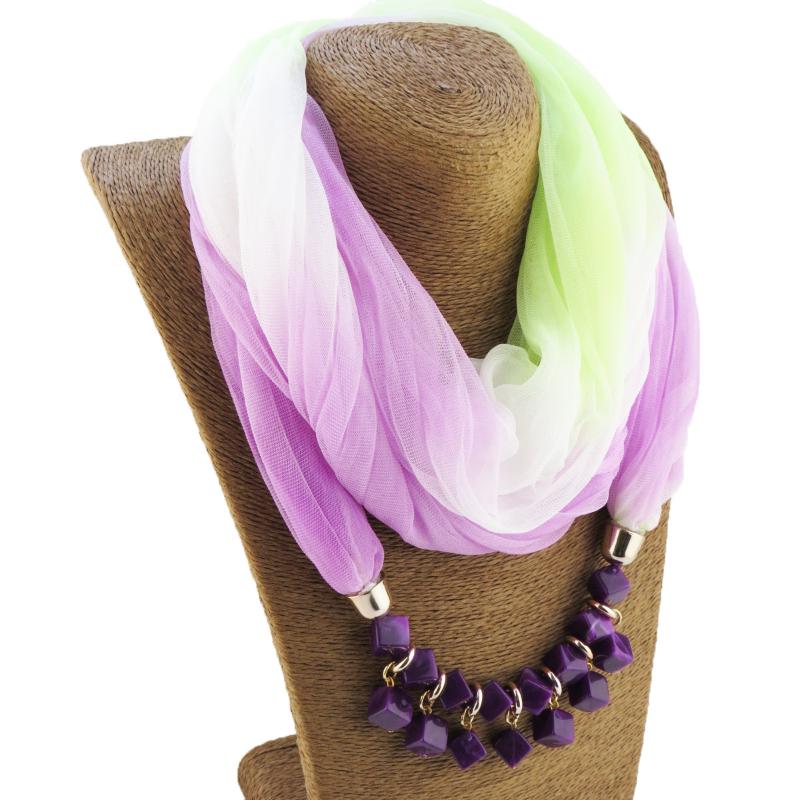Fashion Lady Gradient Color Silk Scarf Ring Simple Bead Pendant Necklace Ring Scarf Multi-style Lady Muslim Head Scarve Hijabs
Fashion Lady Gradient Color Silk Scarf Ring Simple Bead Pendant Necklace Ring Scarf Multi-style Lady Muslim Head Scarve Hijabs