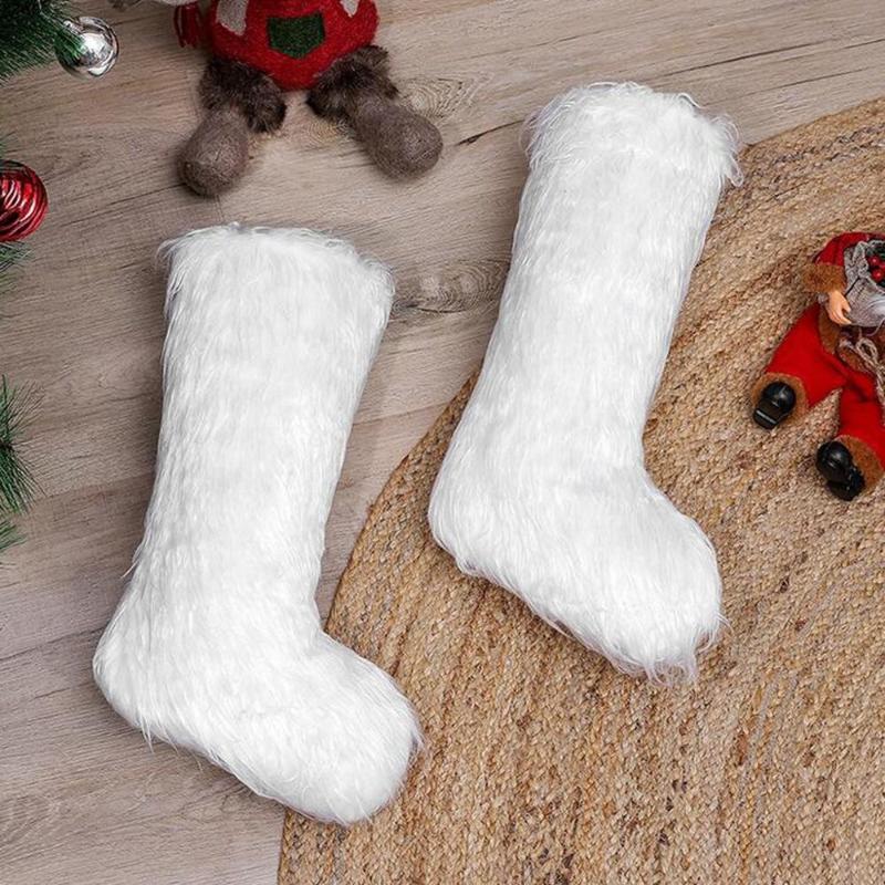 Calcetines Navideños Fashion Christmas White Plush Socks Gift Bag Christmas Tree Decorations De Navidad Para Casa Bota Navideña
Calcetines Navideños Fashion Christmas White Plush Socks Gift Bag Christmas Tree Decorations De Navidad Para Casa Bota Navideña