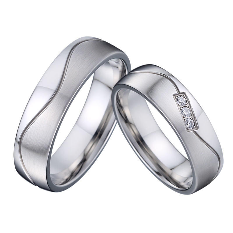 Marriage Love River Wave Alliance wedding rings set for couple men and women Anniversary gift titanium stainless steel jewelry
Marriage Love River Wave Alliance wedding rings set for couple men and women Anniversary gift titanium stainless steel jewelry