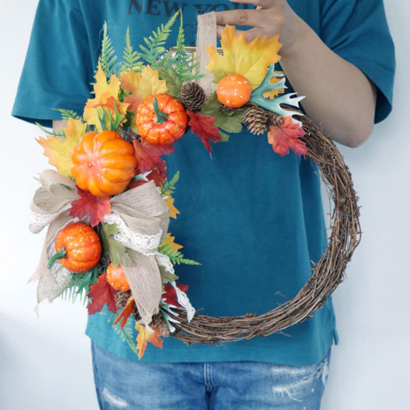 Simulation Natural Cotton Dried Artificial Flower Wreath Simulation Flower Wreath Christmas Decoration Home Door Hanging Decor, A6
Simulation Natural Cotton Dried Artificial Flower Wreath Simulation Flower Wreath Christmas Decoration Home Door Hanging Decor, A6