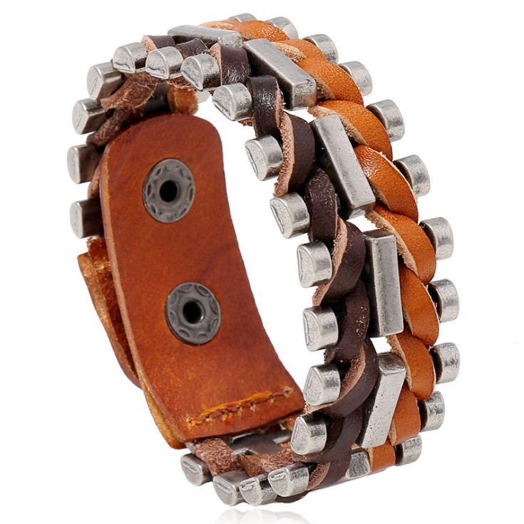 Punk Rock Men Alloy Leather Bracelet Cuff Hiphop Handmade Cowhide Charm Women Wrap Bangle Wristband Vintage Fashion Jewelry Gift
Punk Rock Men Alloy Leather Bracelet Cuff Hiphop Handmade Cowhide Charm Women Wrap Bangle Wristband Vintage Fashion Jewelry Gift