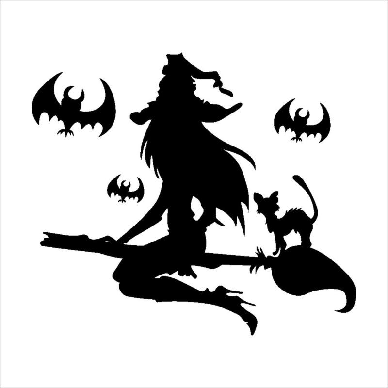 Halloween Decoration Witch Bat Bedroom Living Room Waterproof Stickers Removable Black Creative Wall Sticker
Halloween Decoration Witch Bat Bedroom Living Room Waterproof Stickers Removable Black Creative Wall Sticker